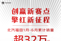 北汽福田累計銷量超32萬輛！新能源同比激增150.96%，行業(yè)第一！